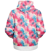 Chokefish™ Microfleece Zip-Up Hoodie Acid-Wash Colors-001