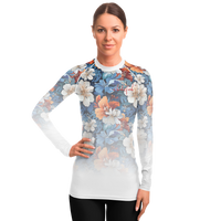 Chokefish™ Long Sleeve Rashguard Floral Woman's Shirt-008-2