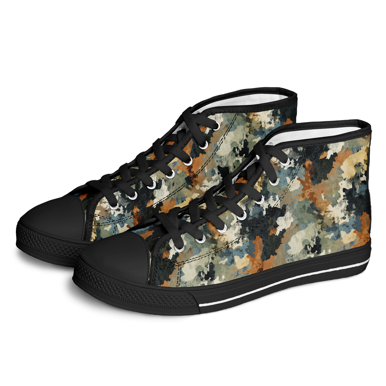 Chokefish™ Urban Peak Retro High Tops-Acid-Wash-011-2