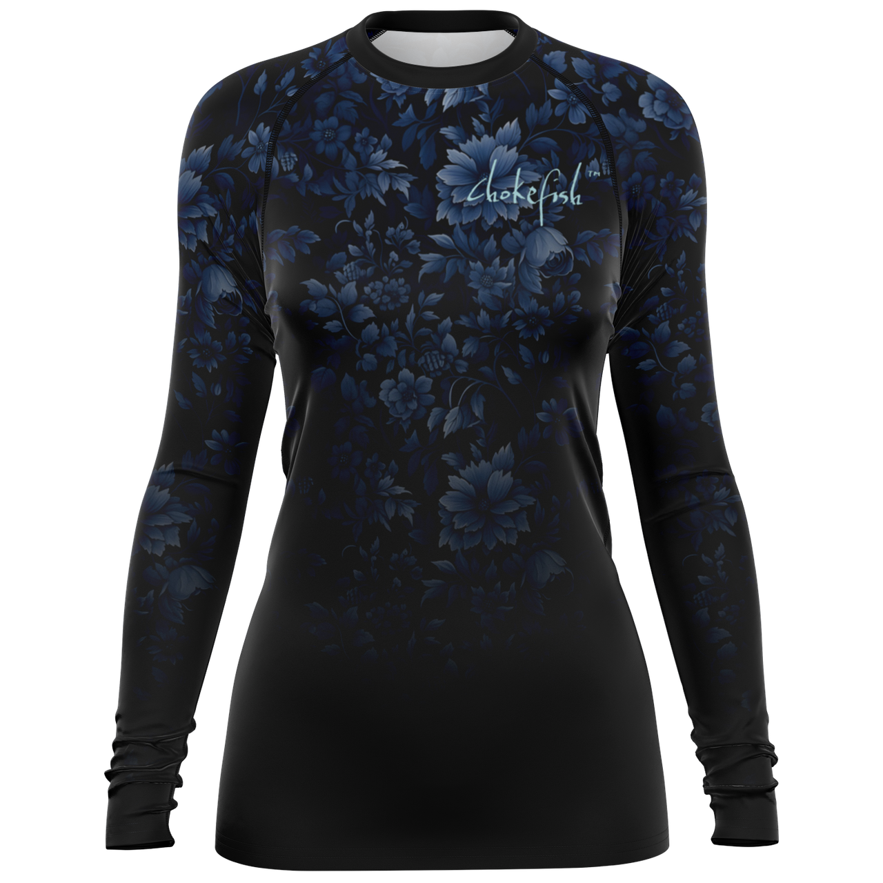 Chokefish™ Long Sleeve Rashguard Floral Woman's Shirt-002