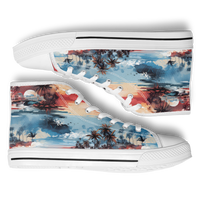 Chokefish™ Urban Peak Retro High Tops Trees & Boats-001