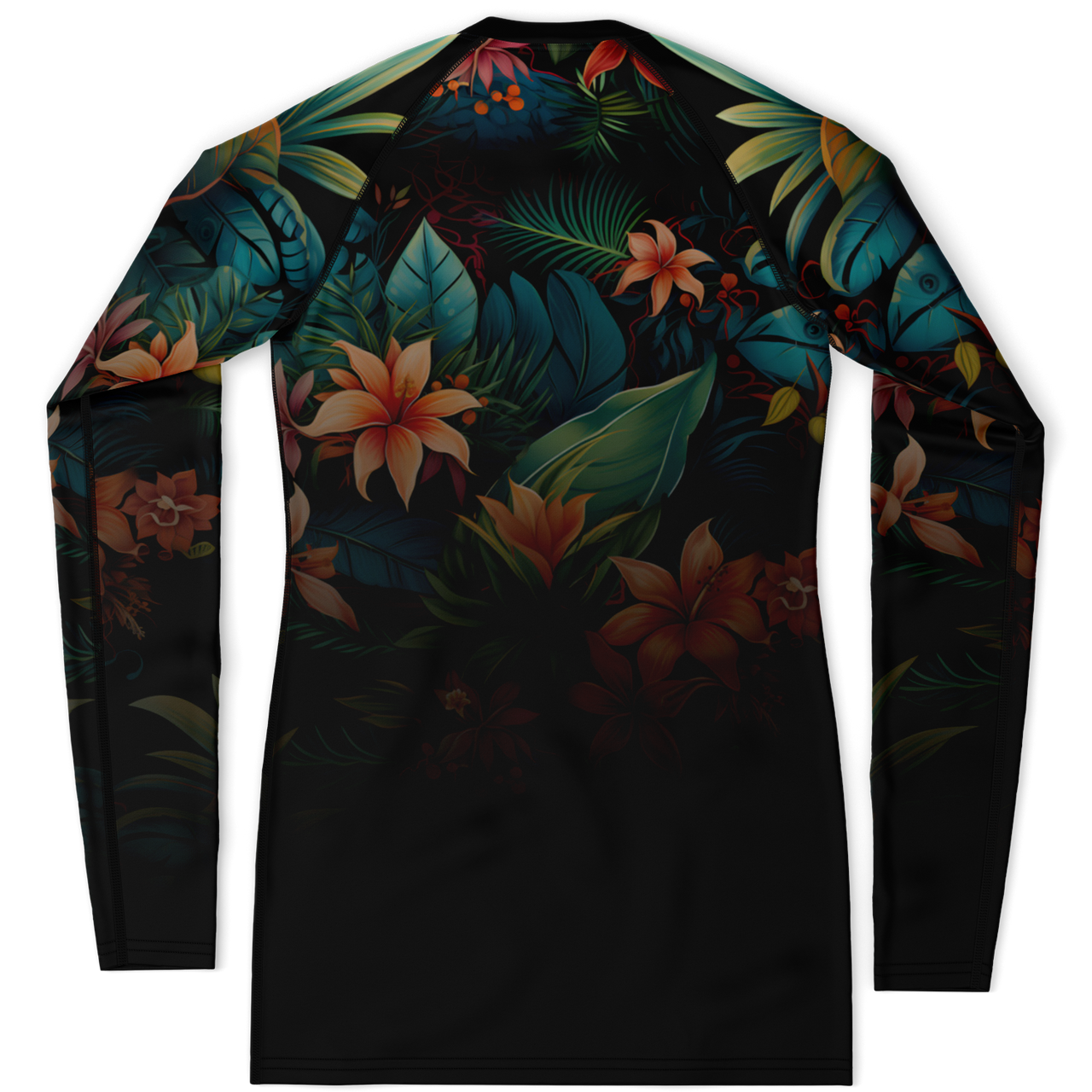 Chokefish™ Long Sleeve Rashguard Floral Woman's Shirt-005