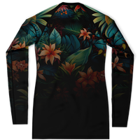Chokefish™ Long Sleeve Rashguard Floral Woman's Shirt-005