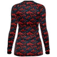 Chokefish™ Long Sleeve Rashguard Marine Woman's Shirt-001
