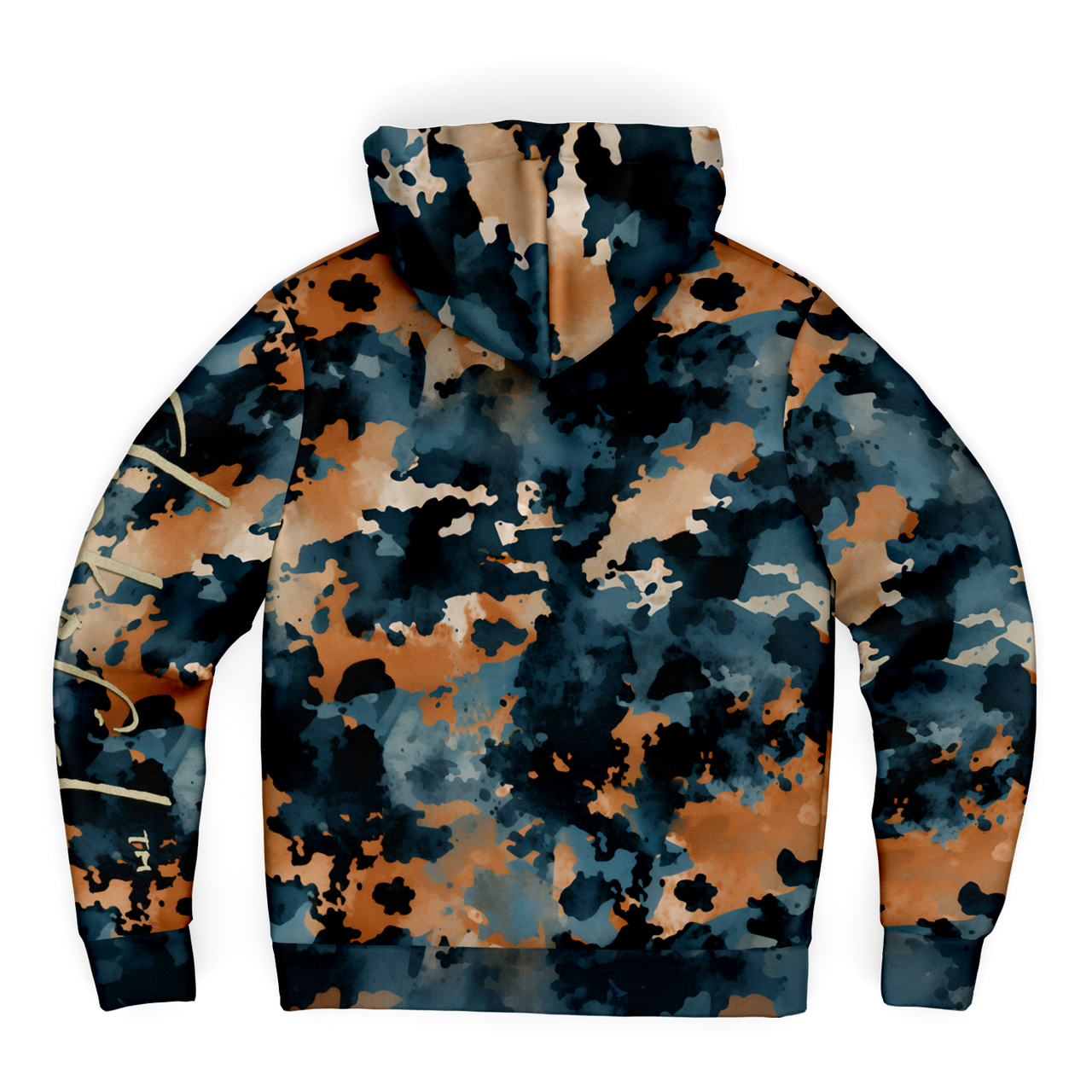Chokefish™ Microfleece Zip-Up Hoodie Acid-Wash Colors-011