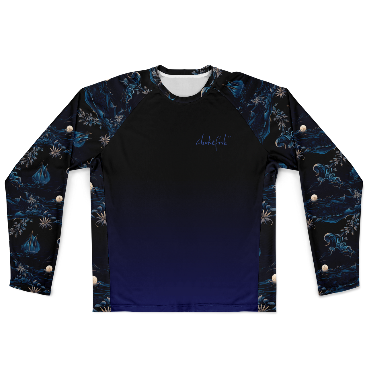 Chokefish™ Long Sleeve Every Day All Weather Trees&Boats Shirt Men's-017