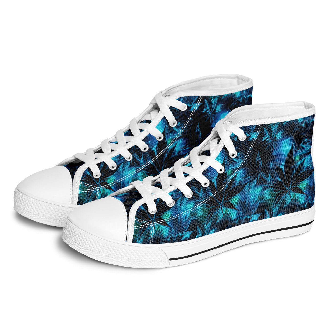Chokefish™ Urban Peak Retro High Tops-Cannabis-009