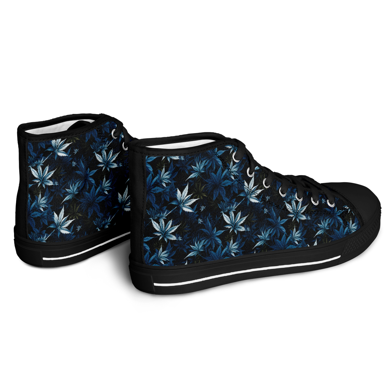 Chokefish™ Urban Peak Retro High Tops-Cannabis-008-2