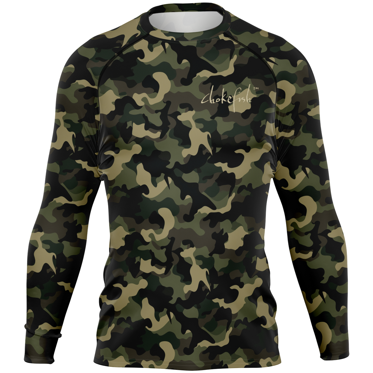 Chokefish™ Long Sleeve Rashguard Camouflage Men's Shirt-008