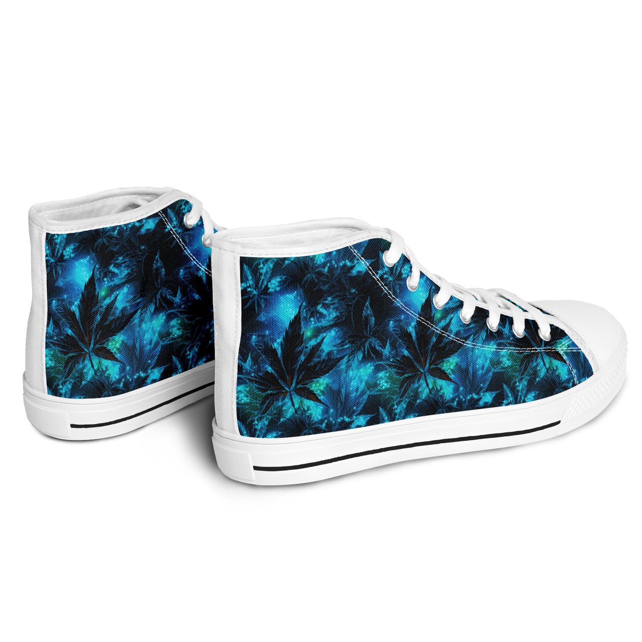 Chokefish™ Urban Peak Retro High Tops-Cannabis-009