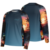 Chokefish™ Long Sleeve Every Day All Weather Trees&Boats Shirt Men's-011