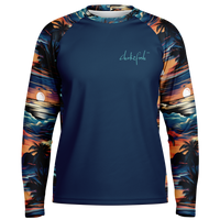 Chokefish™ Long Sleeve Every Day All Weather Trees&Boats Shirt Men's-002