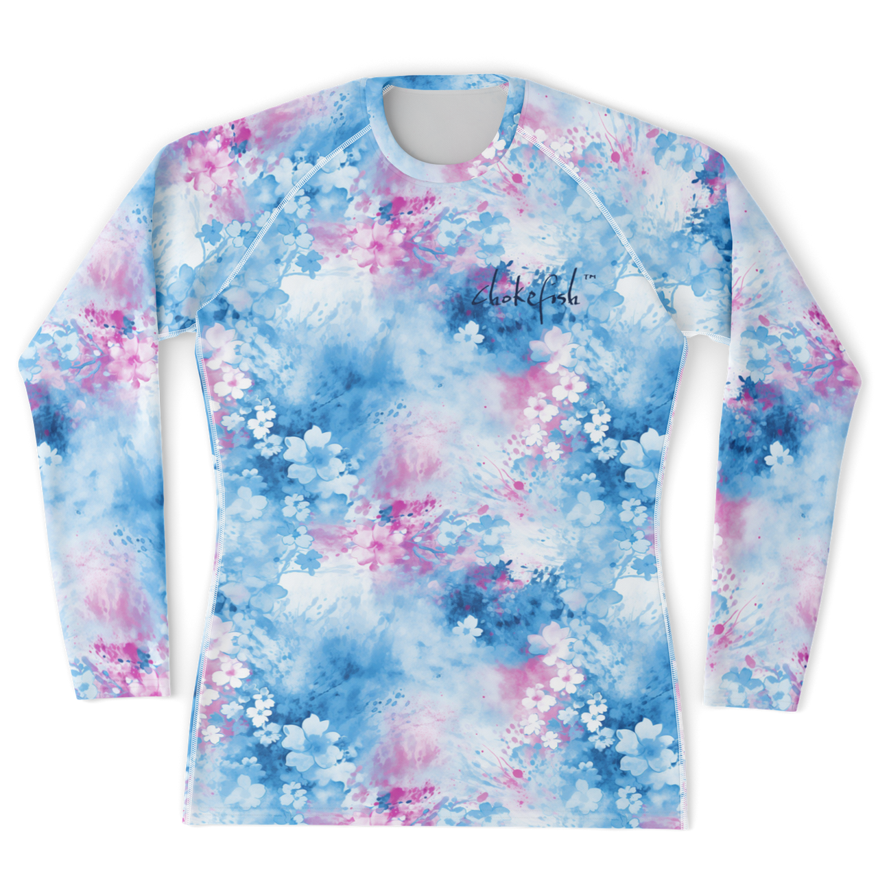 Chokefish™ Long Sleeve Rashguard Acid-Wash Men's Shirt-006