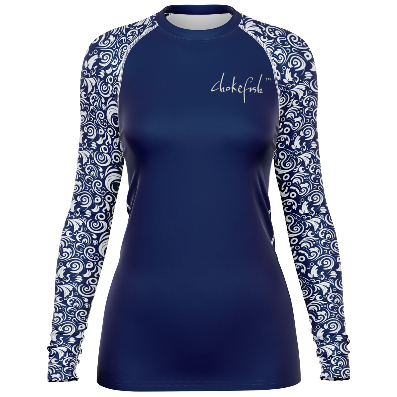 Chokefish™ Long Sleeve Rashguard Maori Woman's Shirt-003