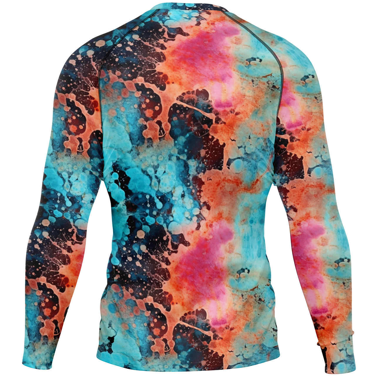 Chokefish™ Long Sleeve Rashguard Acid-Wash Men's Shirt-005