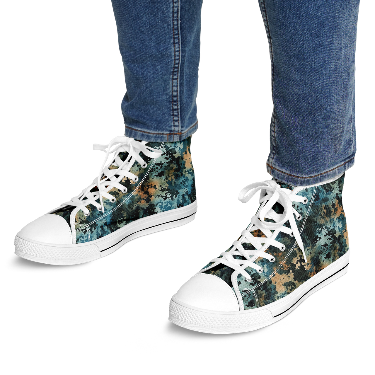 Chokefish™ Urban Peak Retro High Tops-Acid-Wash-002