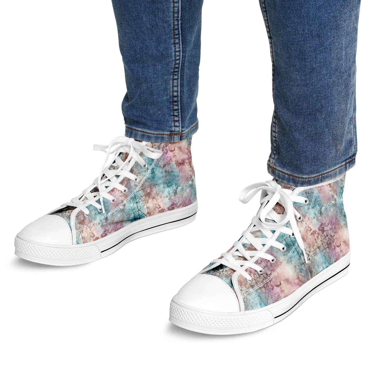 Chokefish™ Urban Peak Retro High Tops-Acid-Wash-003