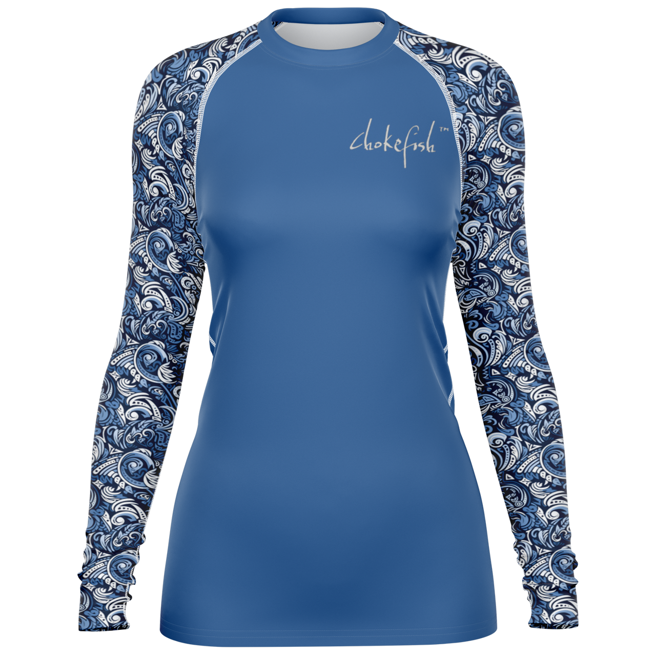 Chokefish™ Long Sleeve Rashguard Maori Woman's Shirt-004