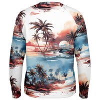 Chokefish™ Long Sleeve Every Day All Weather Trees&Boats Shirt Men's-001