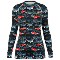 Chokefish™ Long Sleeve Rashguard Marine Woman's Shirt-002