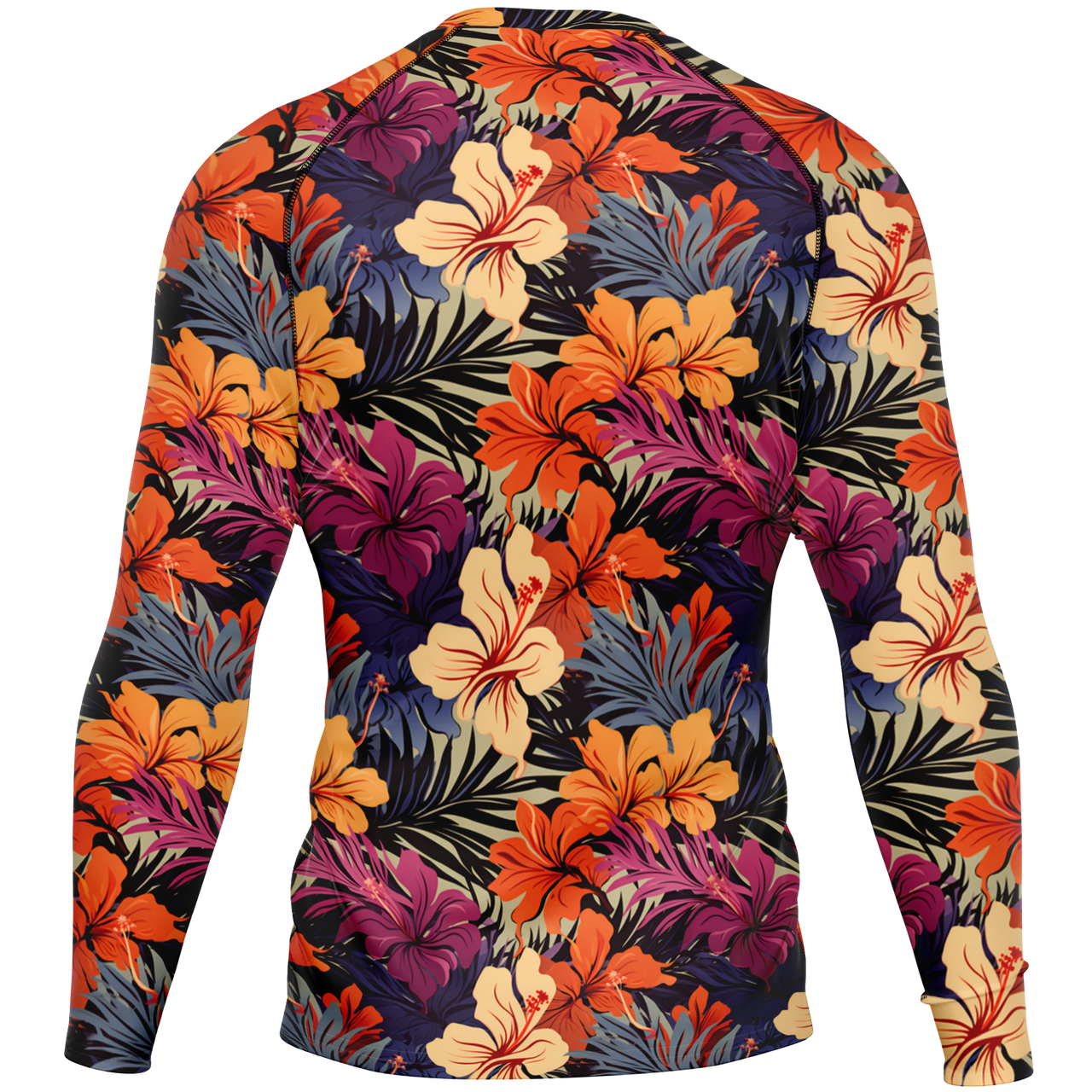 Chokefish™ Long Sleeve Rashguard Floral Men's Shirt-007