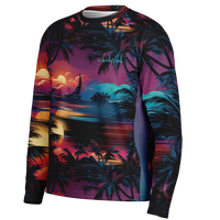 Chokefish™ Long Sleeve Every Day All Weather Trees&Boats Shirt Men's-010