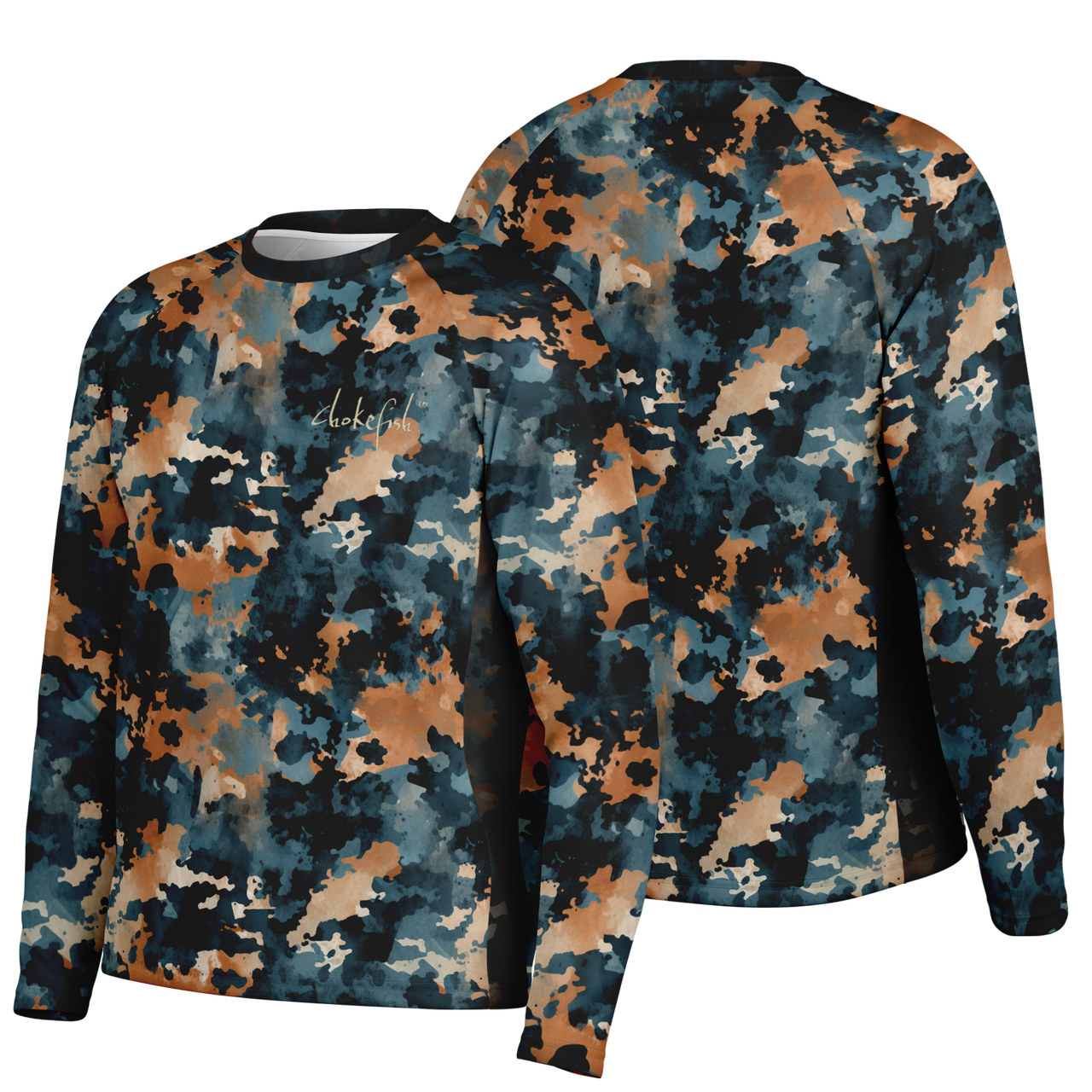 Chokefish™ Long Sleeve Every Day All Weather Acid-Wash Shirt Men's-009