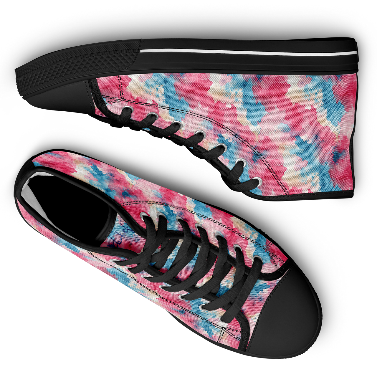 Chokefish™ Urban Peak Retro High Tops-Acid-Wash-001-2