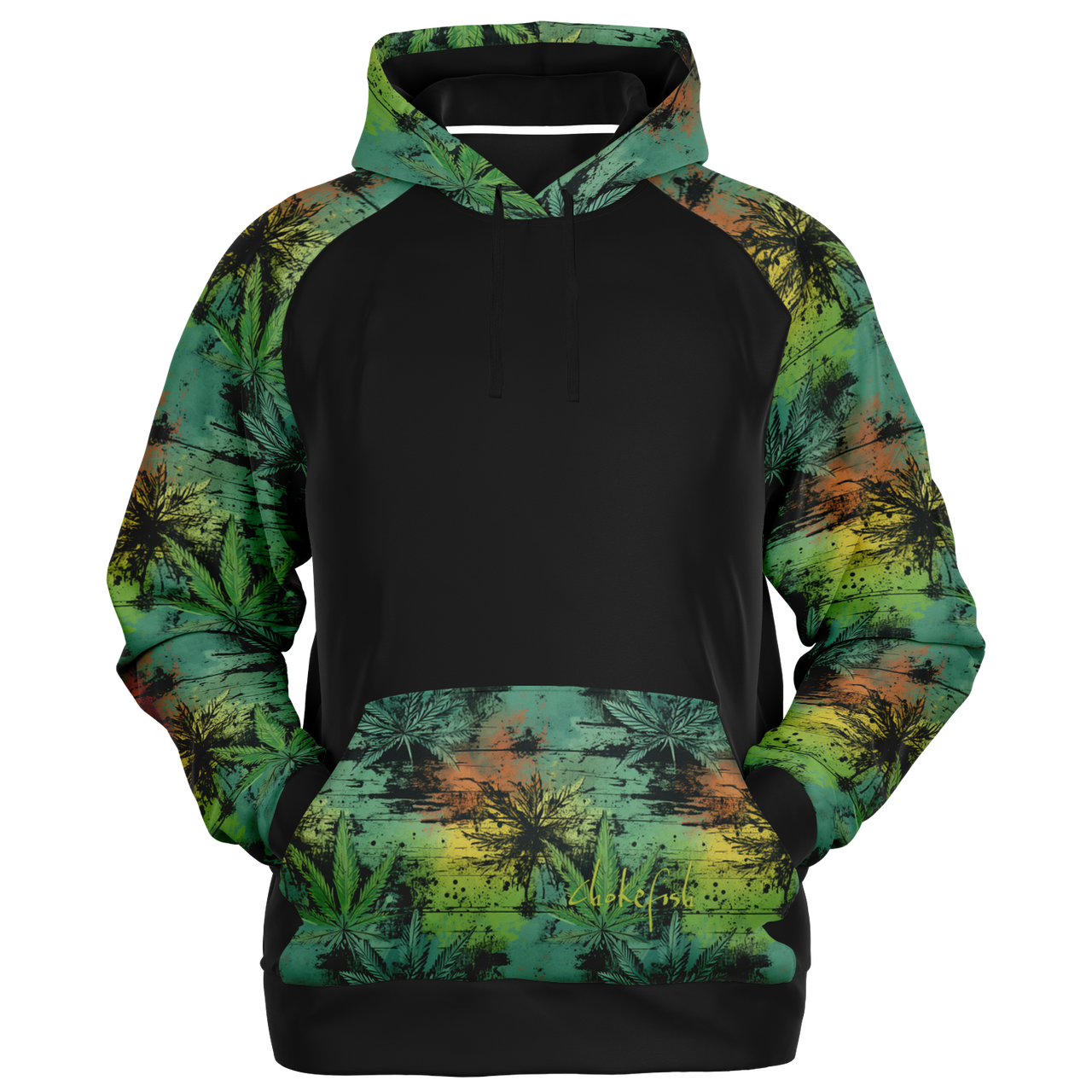 Chokefish™ Cannabis Raglan Remix-006B
