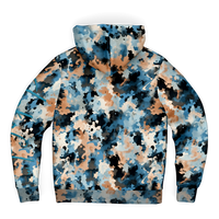Chokefish™ Microfleece Zip-Up Hoodie Acid-Wash Colors-017