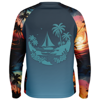 Chokefish™ Long Sleeve Every Day All Weather Trees&Boats Shirt Men's-011-Special-Edition