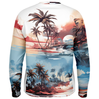 Chokefish™ Long Sleeve Every Day All Weather Trees&Boats Shirt Men's-001-Special-Edition