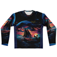 Chokefish™ Long Sleeve Every Day All Weather Trees&Boats Shirt Men's-013