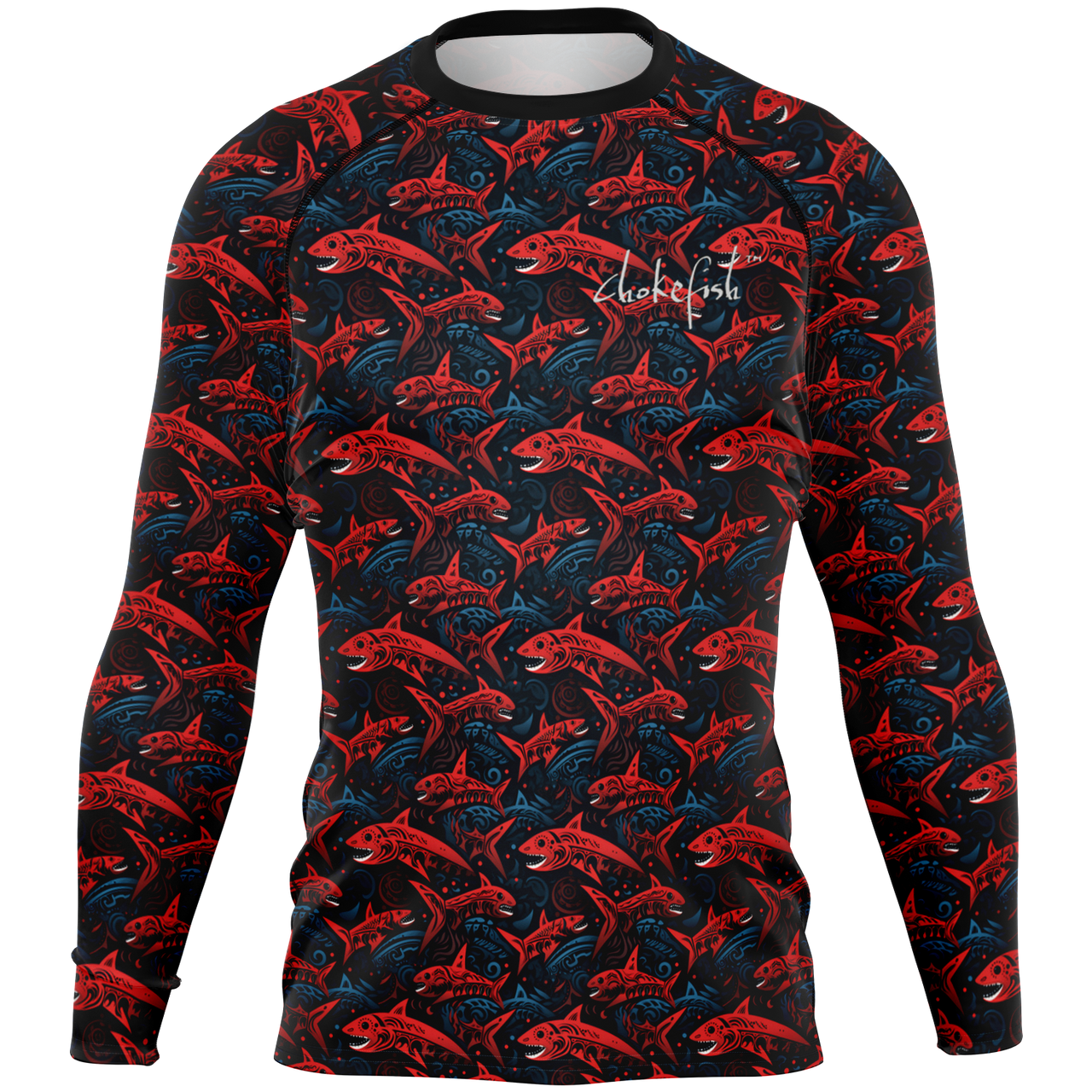 Chokefish™ Long Sleeve Rashguard Marine Men's Shirt-001