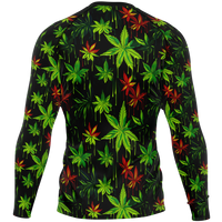 Chokefish™ Long Sleeve Rashguard Cannabis Men's Shirt-002