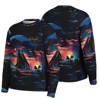 Chokefish™ Long Sleeve Every Day All Weather Trees&Boats Shirt Men's-013