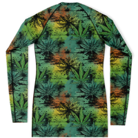 Chokefish™ Long Sleeve Rashguard Cannabis Woman's Shirt-006