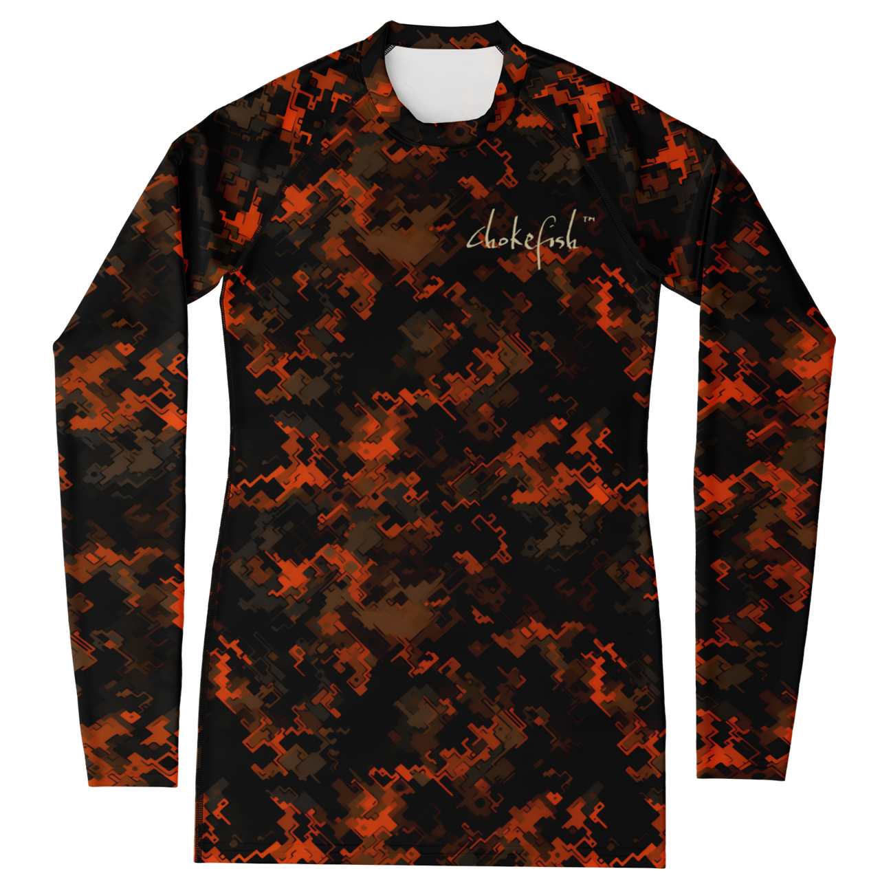 Chokefish™ Long Sleeve Rashguard Camouflage Woman's Shirt-017