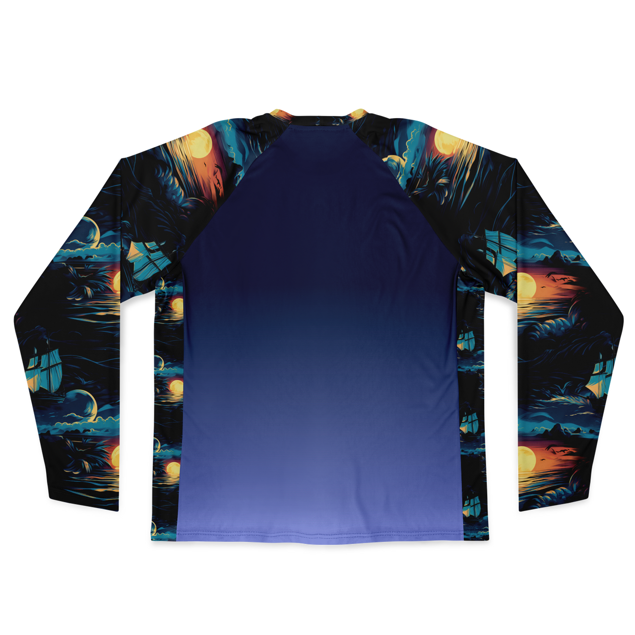 Chokefish™ Long Sleeve Every Day All Weather Trees&Boats Shirt Men's-016