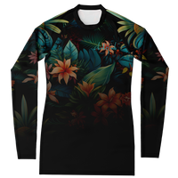 Chokefish™ Long Sleeve Rashguard Floral Woman's Shirt-005