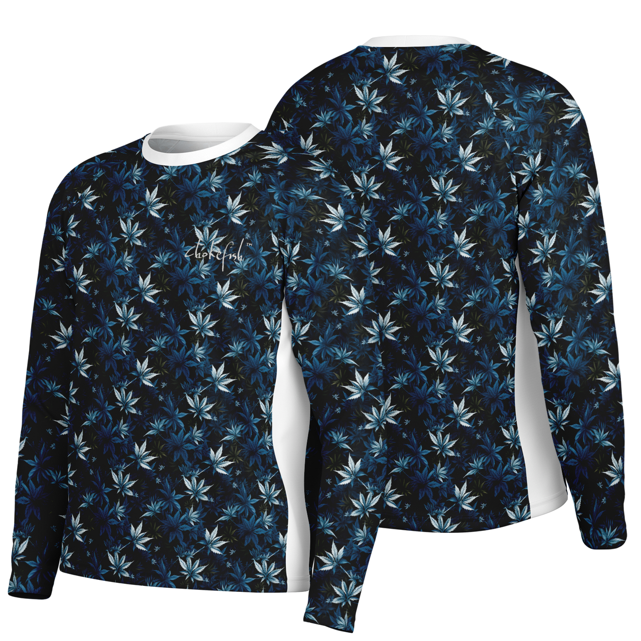 Chokefish™ Long Sleeve Every Day All Weather Cannabis Shirt Men's-006-White