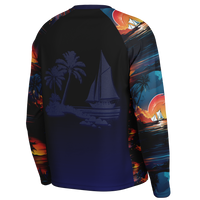 Chokefish™ Long Sleeve Every Day All Weather Trees&Boats Shirt Men's-007-Special-Edition