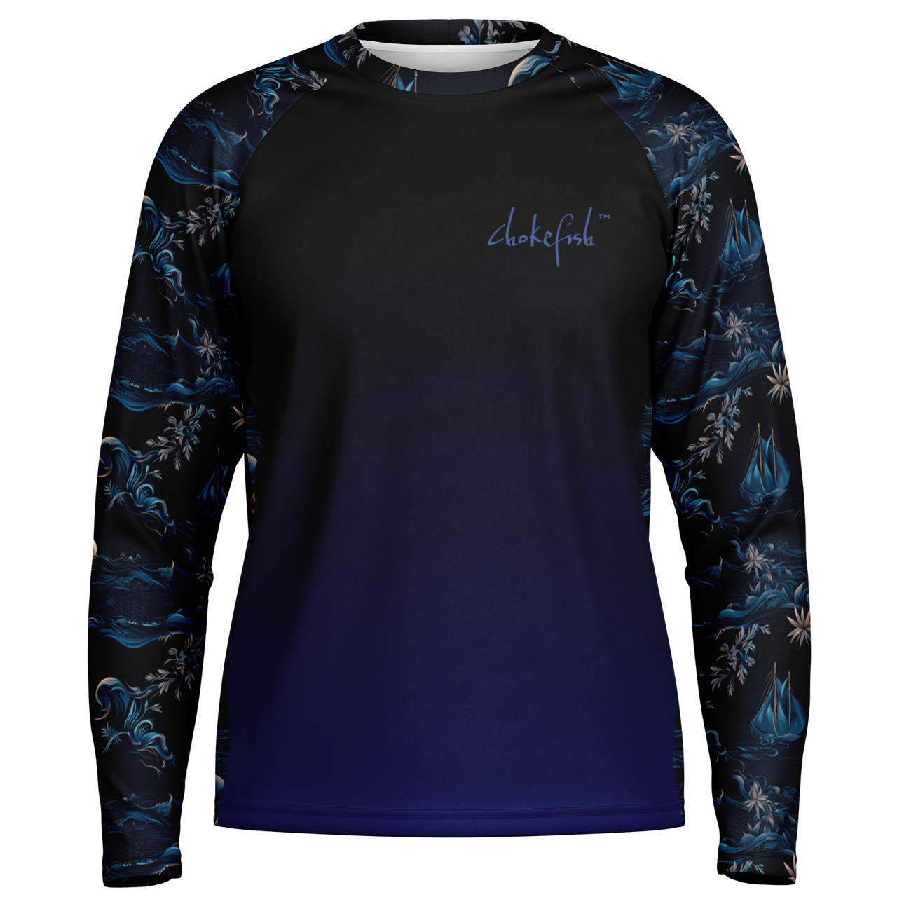 Chokefish™ Long Sleeve Every Day All Weather Trees&Boats Shirt Men's-017-Special-Edition