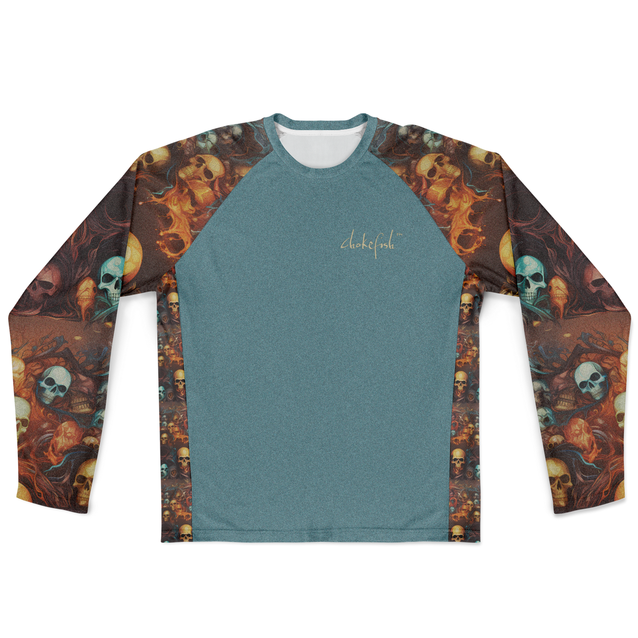 Chokefish™ Long Sleeve Every Day All Weather Skulls Shirt Men's-003