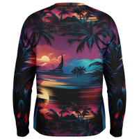 Chokefish™ Long Sleeve Every Day All Weather Trees&Boats Shirt Men's-010
