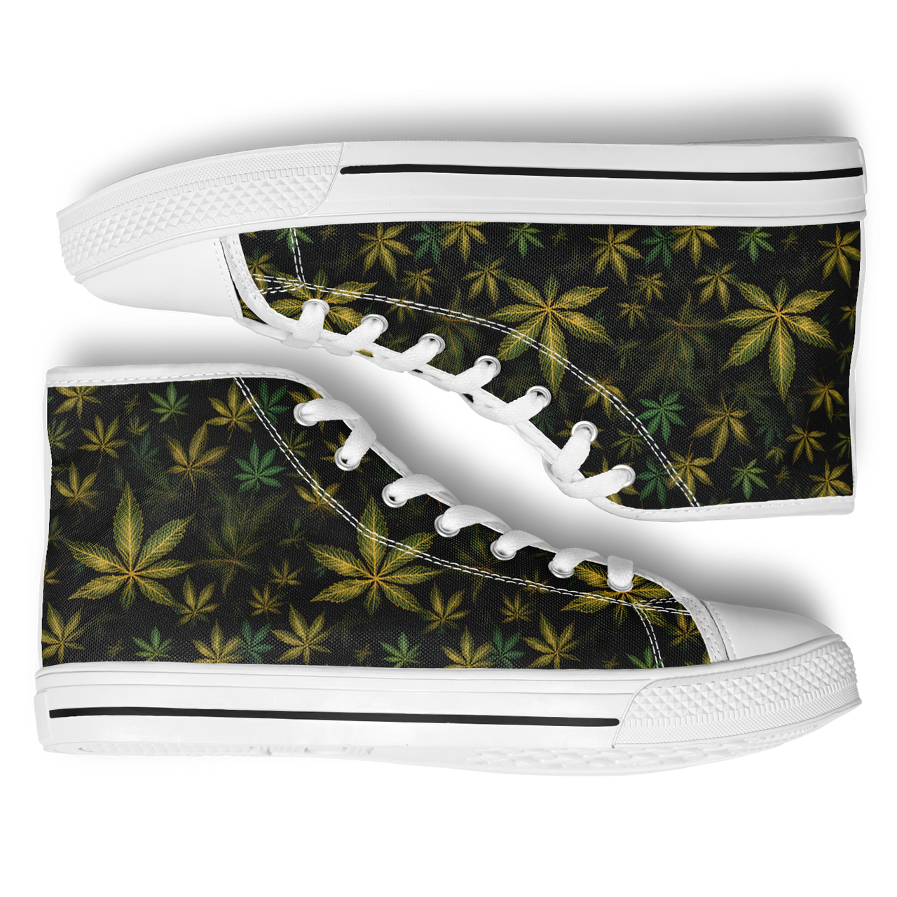 Chokefish™ Urban Peak Retro High Tops-Canabis-027