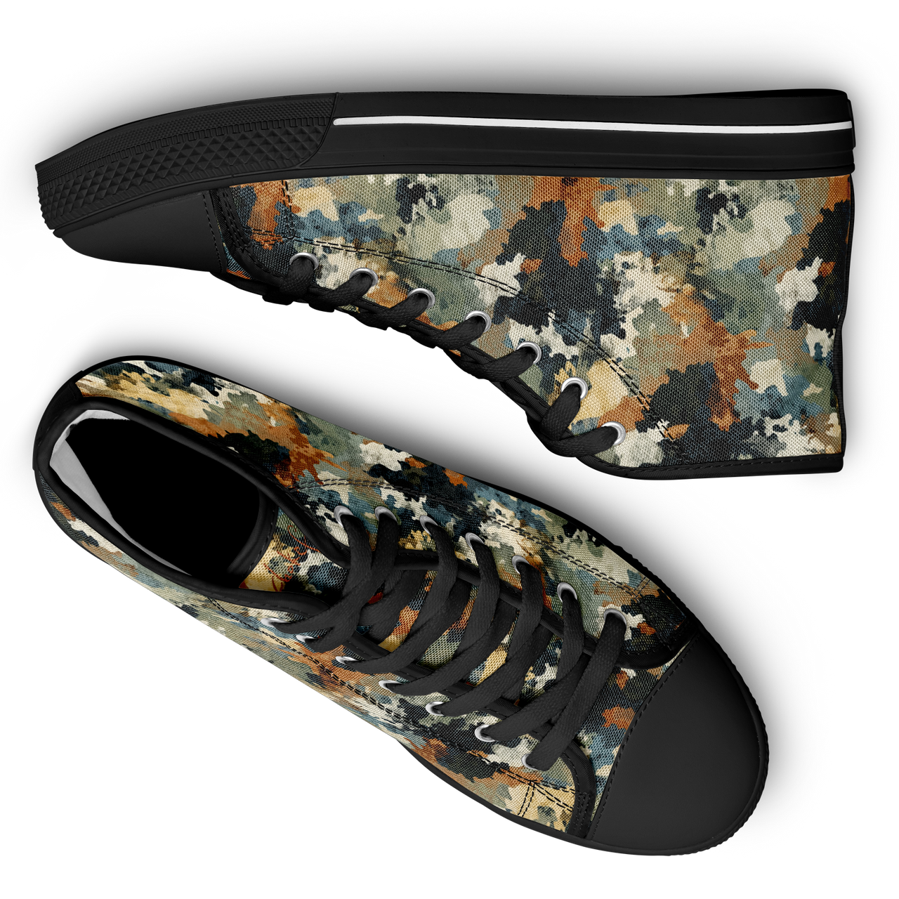 Chokefish™ Urban Peak Retro High Tops-Acid-Wash-011-2