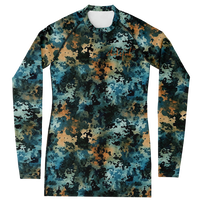 Chokefish™ Long Sleeve Rashguard Acid-Wash Woman's Shirt-016