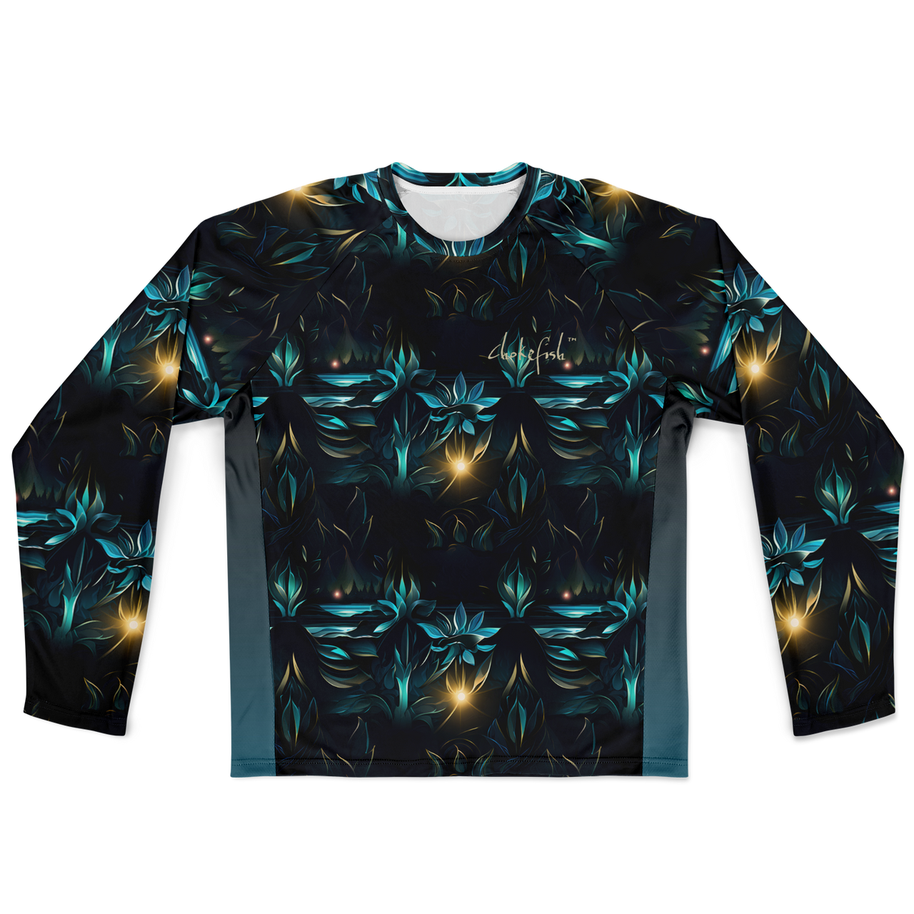 Chokefish™ Long Sleeve Every Day All Weather Trees&Boats Shirt Men's-001