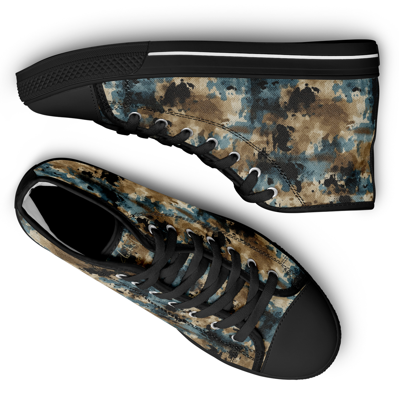 Chokefish™ Urban Peak Retro High Tops-Acid-Wash-012-2